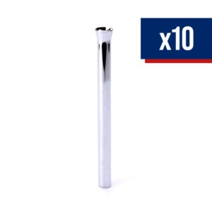 Chrome Straw 10 PCS Snuff Tube Party Box USA