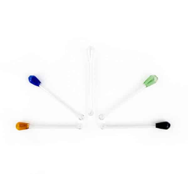 Ergonomic Glass Snuff Straw 5 PCS Party Box USA