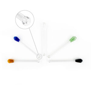 Ergonomic Glass Straw 5 PCS Snuff Tube Party Box USA