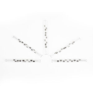 Glass Snuff Straw Snowflake 5 PCS Party Box USA