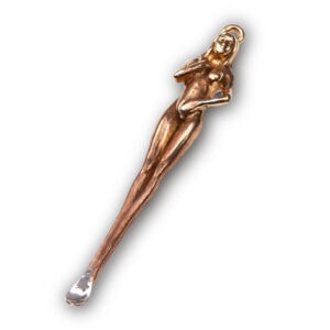 Handcrafted Nude Female Figure Sterling Silver Spoon