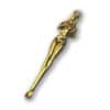 Nude Female Figure Brass Spoon Pendant