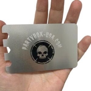PartyBox-USA Mirrored Metal Grinder Card