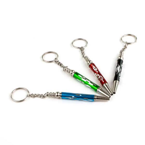 "Pen" Straw on Key Ring Snuff Tube Party Box USA