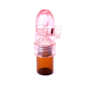 Portable Glass Tube 0.07 fl oz Pink Bullet Snorter Party Box USA