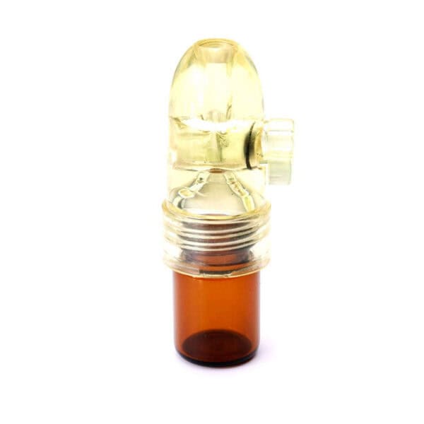 Portable Glass Tube 0.07 fl oz Yellow Bullet Snorter Party Box USA