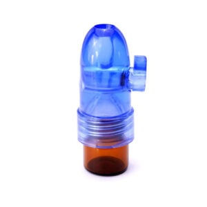 Portable Glass Tube 0.05 fl oz Blue Bullet Snorter Party Box USA