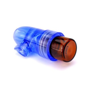 Portable Glass Tube 0.05 fl oz Blue Snuff Tube Party Box USA