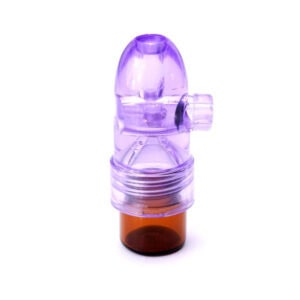 Portable Glass Tube 0.05 fl oz Purple Bullet Snorter Party Box USA
