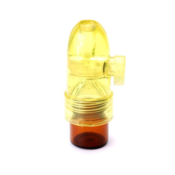 Portable Glass Tube 0.05 fl oz Yellow Bullet Snorter Party Box USA