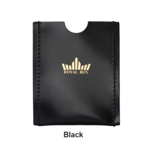 Royal Box Leather Pouch Black