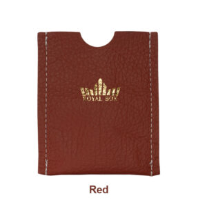 Royal Box Leather Pouch Red