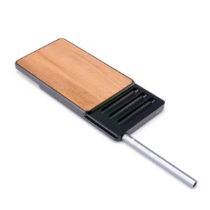 Royal Box Walnut Black Snuff Set