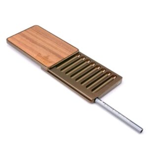 Royal Box Walnut Olive Brown Snuff Kit