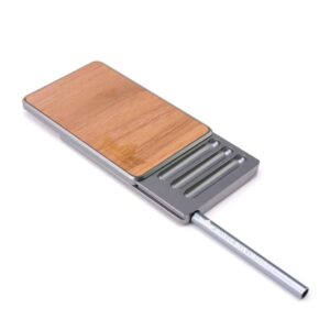 Royal Box Walnut Titanium Snuff Set