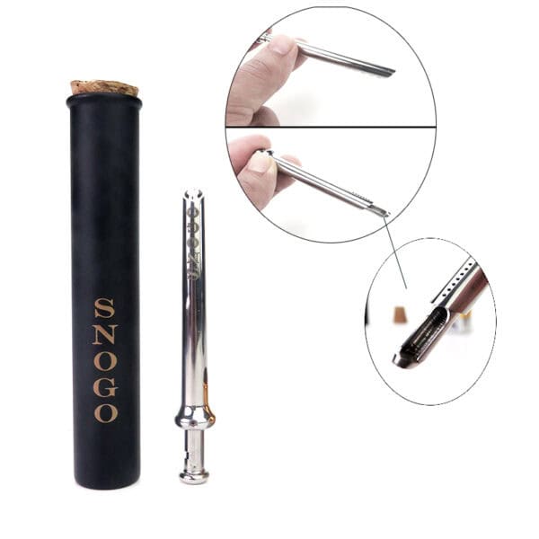 Snogo Straw - Spring Loaded Snuff Straw