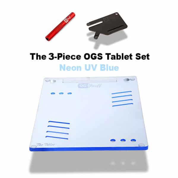 The 3-Piece OGS Tablet Set - Neon UV Blue | Party Box USA