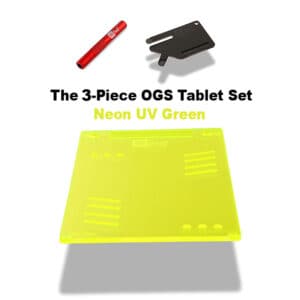 The 3-Piece OGS Tablet Set - Neon UV Green | Party Box USA