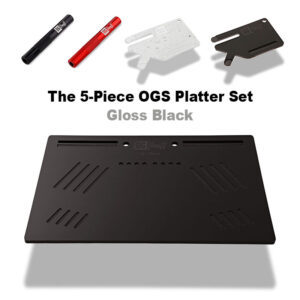 The 5-Piece OGS Platter Set Gloss Black Party Box USA