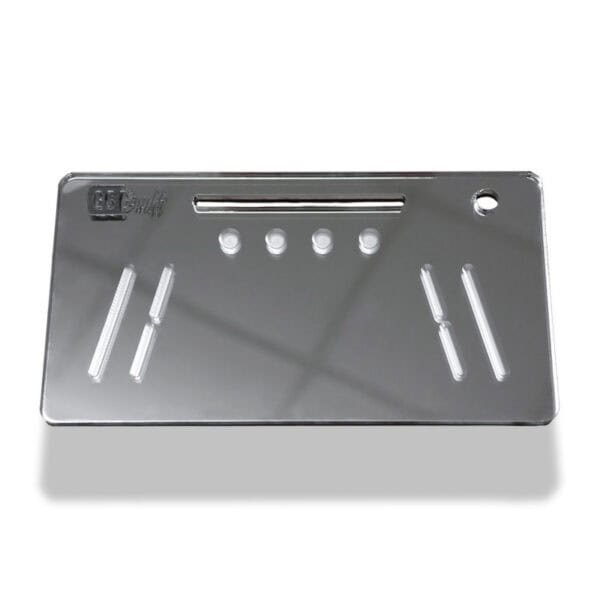 The OGS Fusion V2 Board Mirrored Silver Snuff Board Party Box USA