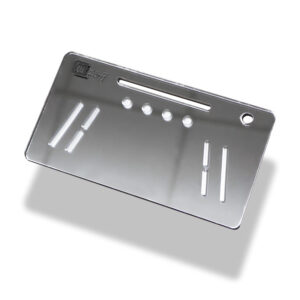 The OGS Fusion V2 Board Mirrored Silver Snuff Plate Party Box USA