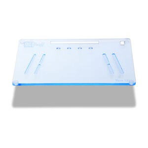 The OGS Fusion V2 Board Neon UV Blue Snuff Board