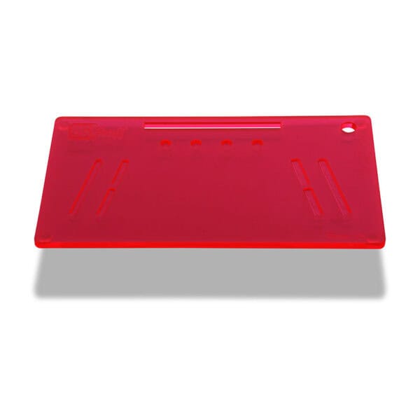 The OGS Fusion V2 Board Neon UV Pink Snuff Board