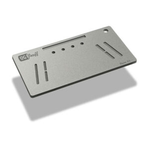 The OGS Fusion V2 Board Silver Glitter Snuff Plate