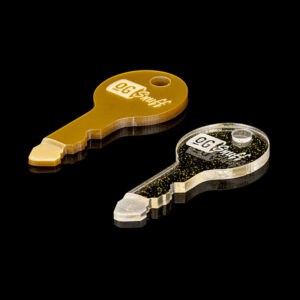The OGS Key 2 PCS - Metallic Gold & Gold Sparkle | PartyBox USA
