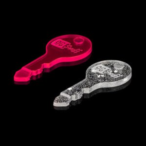 The OGS Key 2 PCS Neon UV Pink & Star Glitter Party Box USA