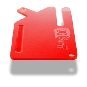The OGS Multi Tool Card 2 PCS Crimson Red Snorting Accessories