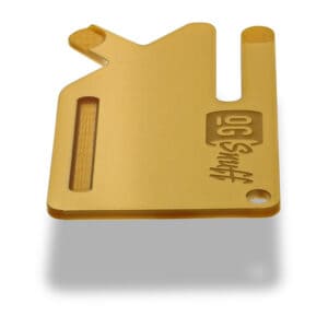 The OGS Multi Tool Card 2 PCS Metallic Gold Snorting Accessories Party Box USA