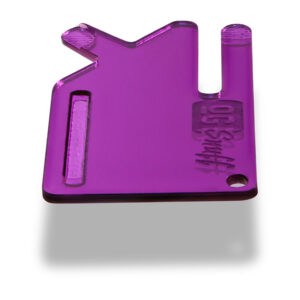 The OGS Multi Tool Card 2 PCS Mirrored Purple Snorting Accessories