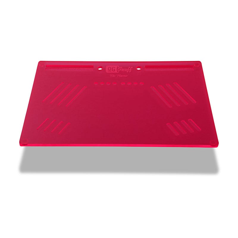 the-ogs-platter-board-neon-uv-pink-snuff-plate The OGS Platter Board - Neon UV Pink Snuff Plate