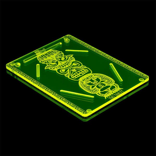 The OGS Tablet Board - Tiki - Limited Edition Neon UV Green Party Box USA